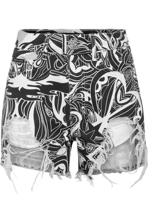 Philipp Plein Tribal Circus Jeans-Shorts