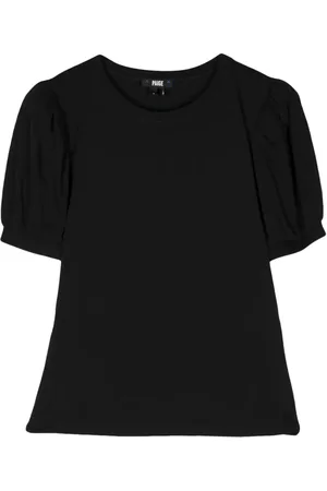 Paige Matcha T-Shirt mit Puffärmeln