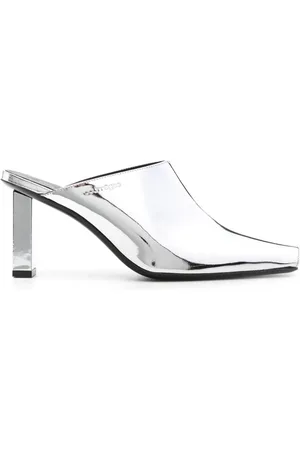 Courrèges Sleek Mules mit Spiegeleffekt 70mm