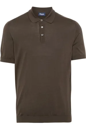 DRUMOHR Fein geripptes Poloshirt
