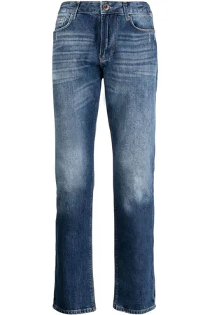 Emporio Armani Tief sitzende Straight-Leg-Jeans