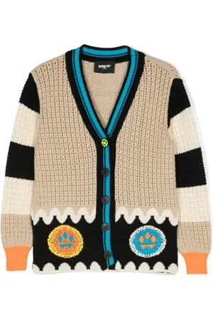 BARROW Cardigan mit Lochstrickmuster