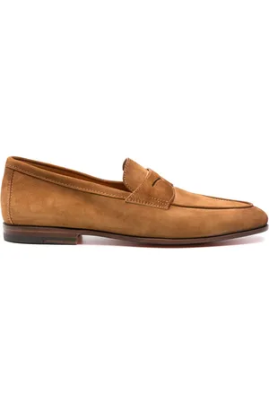 santoni Penny-Loafer aus Wildleder