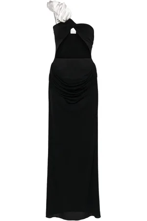 MAGDA BUTRYM One-Shoulder-Kleid mit Blumen