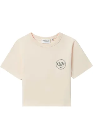 Chocoolate Cropped-T-Shirt mit Logo-Print