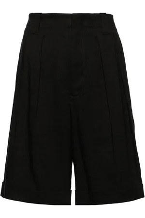 LORENA ANTONIAZZI Bundfaltenshorts aus Leinen