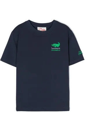 MC2 SAINT BARTH T-Shirt mit Kroko-Stickerei