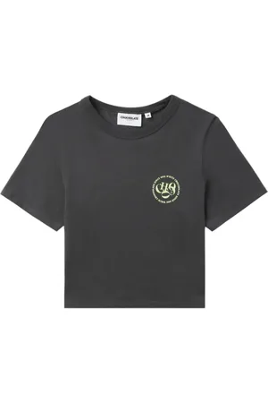 Chocoolate Cropped-T-Shirt mit Logo-Print