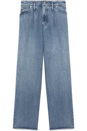 Halfboy Halbhohe Straight-Leg-Jeans