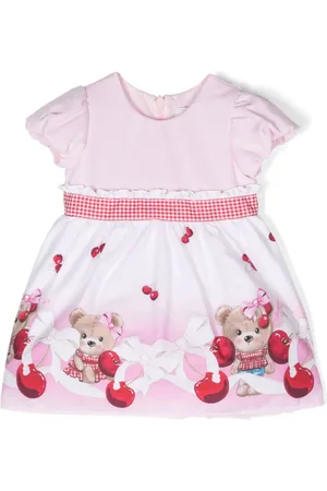 MONNALISA Ausgestelltes Kleid mit Teddy-Print
