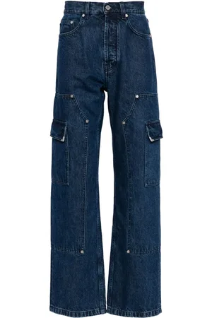 Palm Angels Frame straight-leg cargo jeans