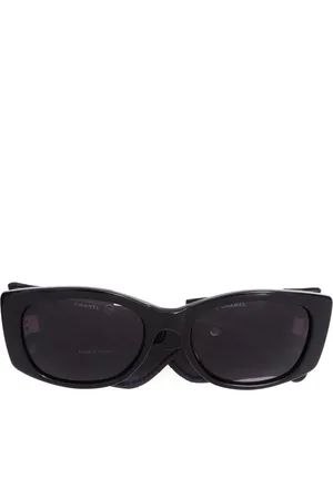 CHANEL 2000s Sonnenbrille mit ovalem Gestell