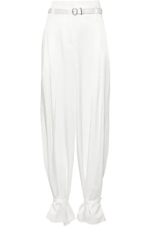 Jil Sander Plisseehose mit geradem Schnitt