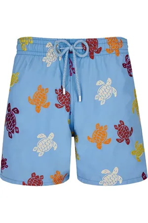 Vilebrequin Mistral Badeshorts mit Schildkröten-Stickerei
