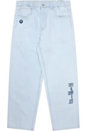 A Bathing Ape Halbhohe Wide-Leg-Jeans