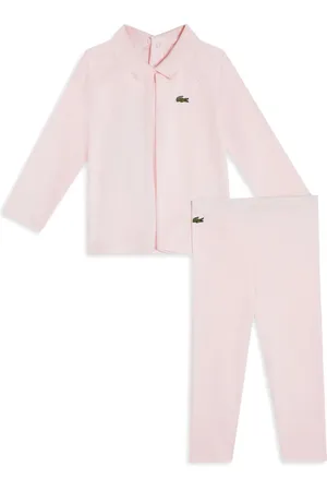 Lacoste Set aus Hemd und Hose mit Logo-Applikation
