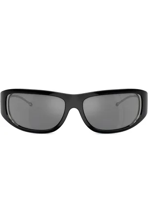 Diesel Ergonomische Sonnenbrille mit Logo-Schild
