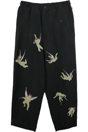 YOHJI YAMAMOTO Hose mit Engel-Print