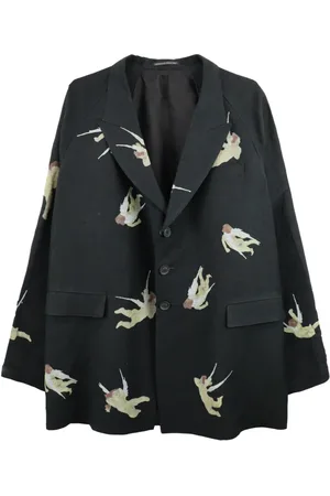 YOHJI YAMAMOTO Sakko mit Engel-Print