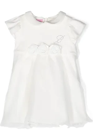 MISS BLUMARINE Blumenkleid mit Strass-Logo