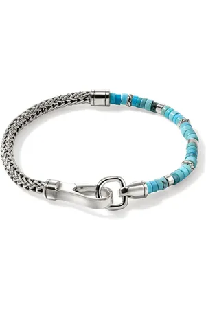 John Hardy Heishi-Armband aus Sterlingsilber mit Türkis