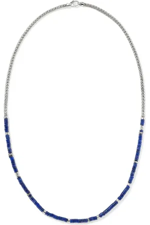 John Hardy Heishi-Halskette aus Sterlingsilber mit Lapislazuli