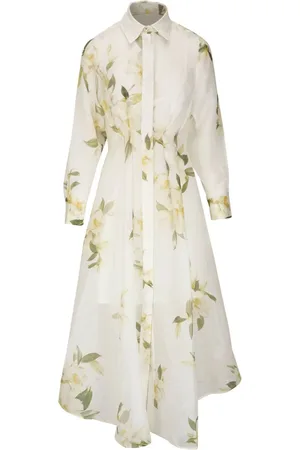 ZIMMERMANN Harmony Midikleid mit Blumen-Print