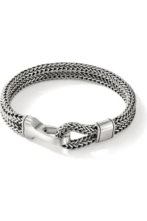 John Hardy Flechtkettenarmband aus Sterlingsilber mit Hakenverschluss