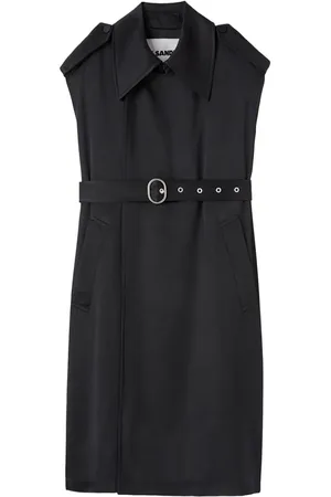 Jil Sander Ärmelloser Trenchcoat mit Gürtel