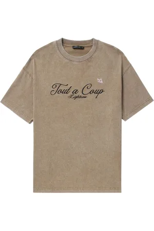tout a coup T-Shirt mit Logo-Stickerei