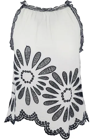 ULLA JOHNSON Besticktes Julia Top