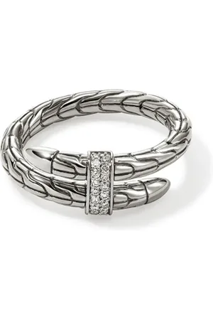 John Hardy Sterlingsilberring mit Diamanten