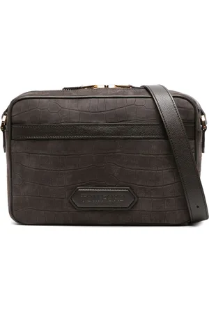 Tom Ford Kuriertasche mit Kroko-Effekt