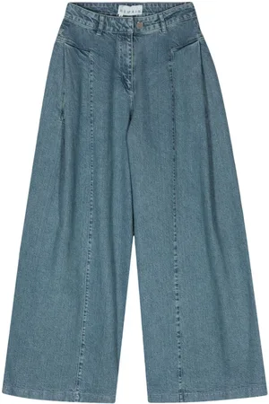 REMAIN Halbhohe Wide-Leg-Jeans