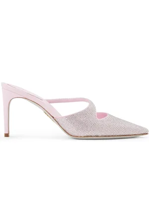 RENE CAOVILLA Mules mit Kristallen