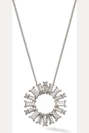 Lark & Berry Big Bang Sterlingsilber-Halskette mit Saphir-Anhänger