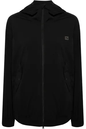 Izzue Kapuzenjacke mit Logo-Schild