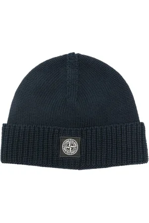 Stone Island Gestrickte Beanie mit Kompass