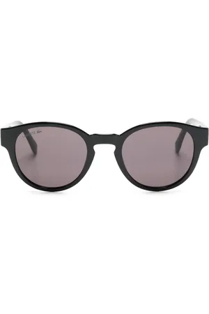 Lacoste Runde Sonnenbrille mit Logo-Gravur