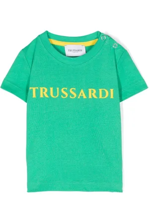 Trussardi T-Shirt mit gummiertem Logo