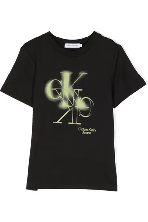 Calvin Klein T-Shirt mit Graffiti-Logo-Print