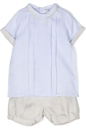 LA STUPENDERIA Short-Set mit Faltendetail