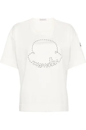 Moncler T-Shirt mit Logo-Applikation