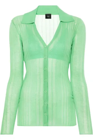 Pinko Gerippter Cardigan mit V-Ausschnitt