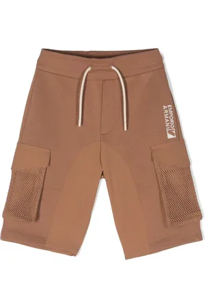 Emporio Armani Cargo-Shorts mit Logo-Stickerei