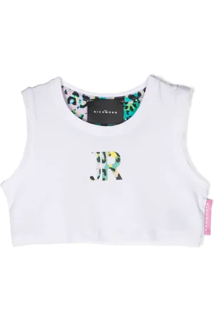John Richmond Cropped-Oberteil mit Logo-Print
