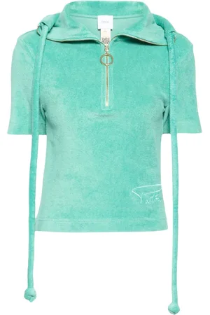 Patou Frottee-Poloshirt mit Reißverschluss