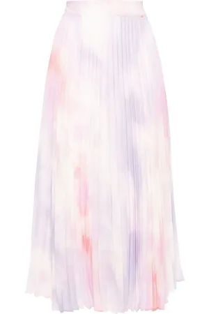 HUGO BOSS Faltenrock mit Batikmuster