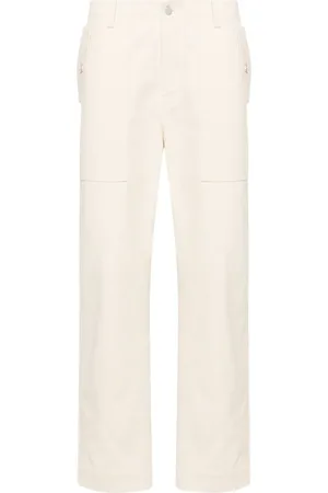 Maison Kitsuné Halbhohe Straight-Leg-Jeans
