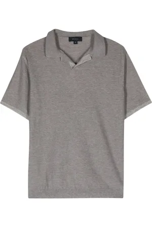 Sease Pikee-Poloshirt mit offenem Kragen
